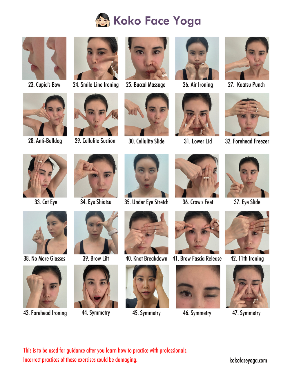 face yoga exercises pdf download